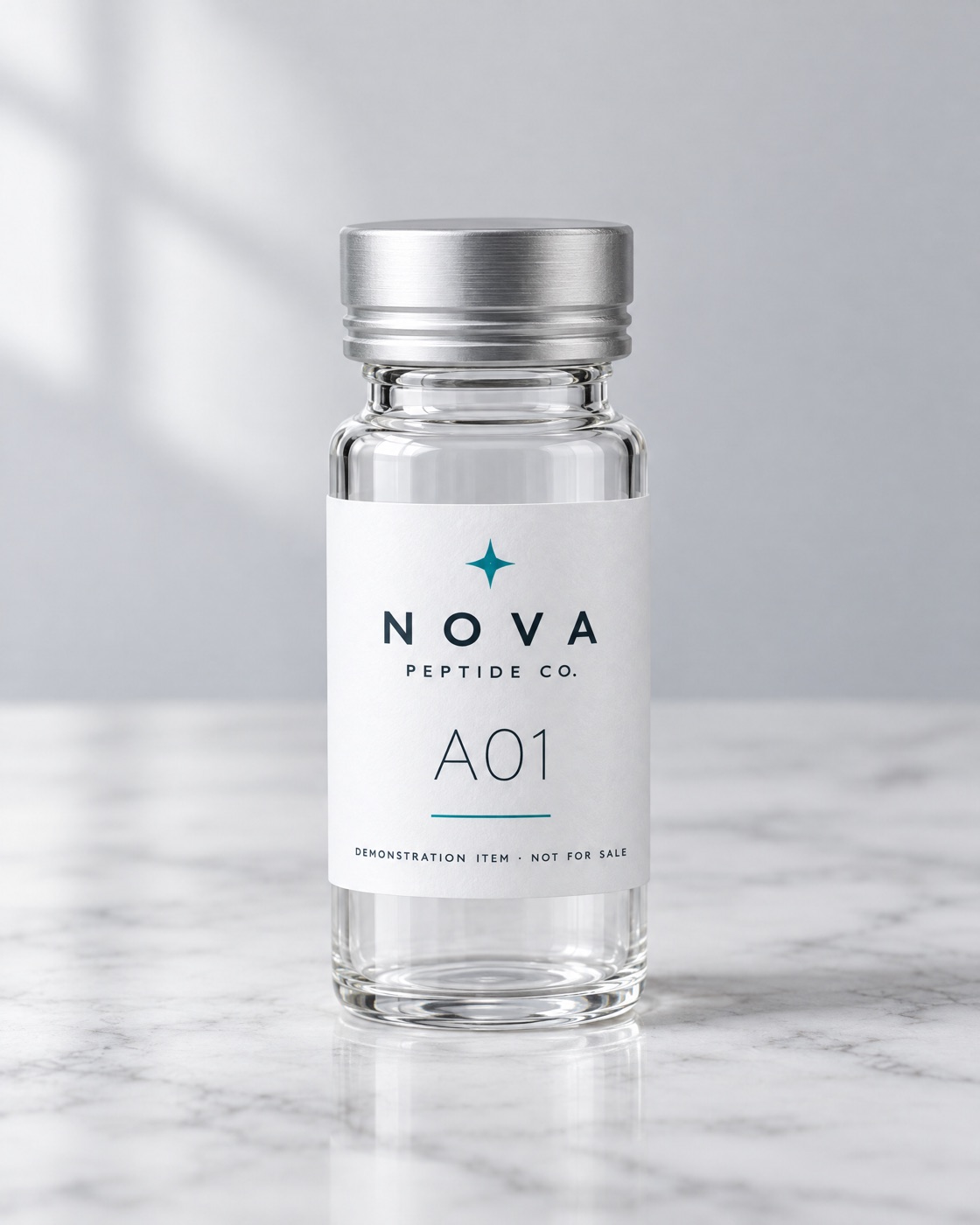 NOVA Series A01 — illustrative image of fictional demonstration packaging