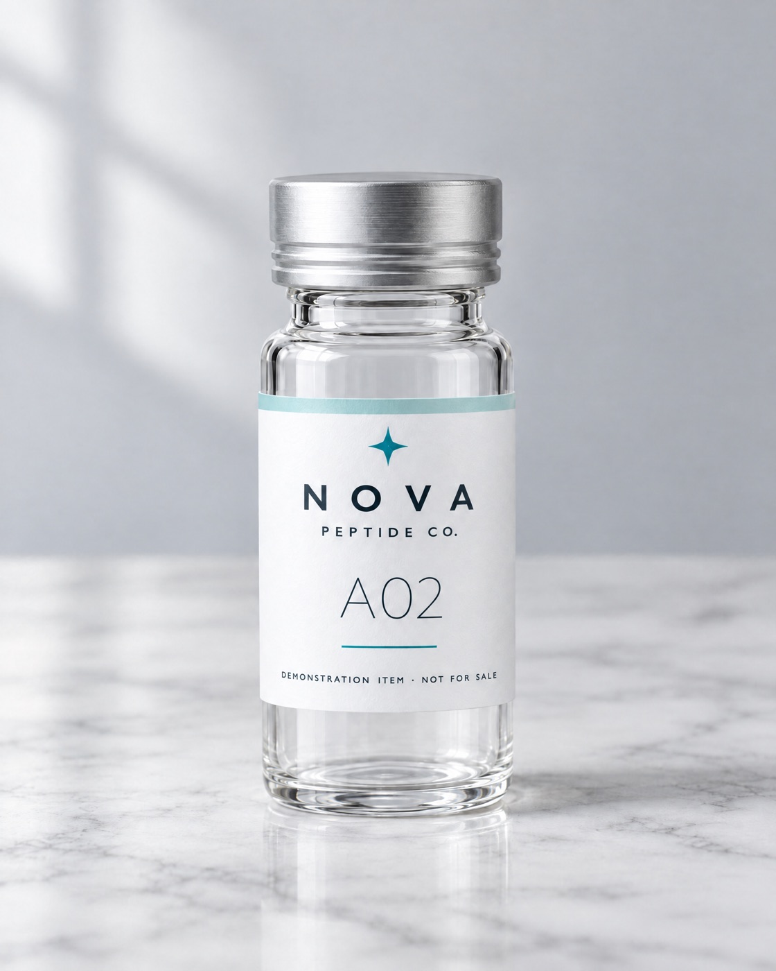 NOVA Series A02 — illustrative image of fictional demonstration packaging