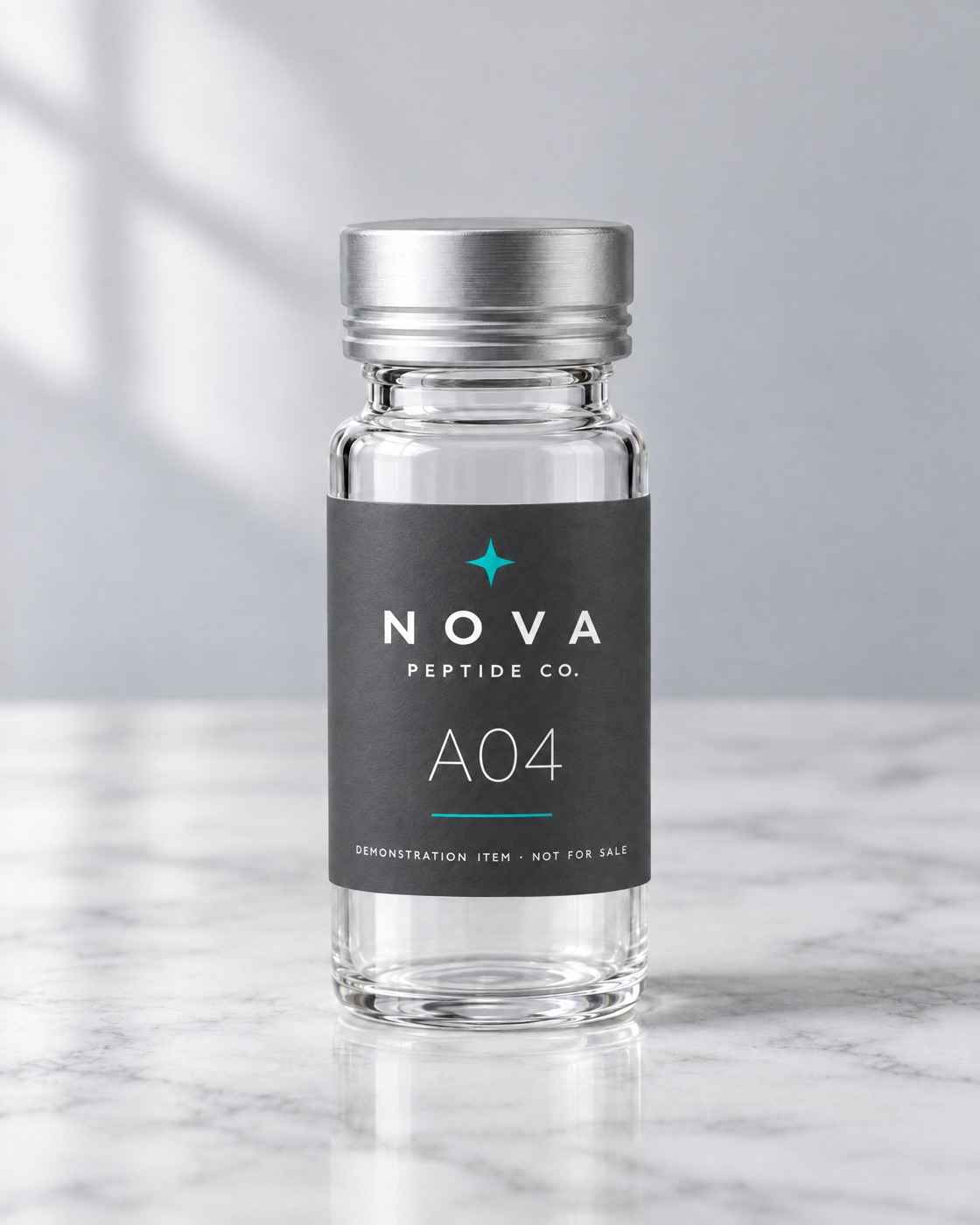 NOVA Series A04 — illustrative image of fictional demonstration packaging